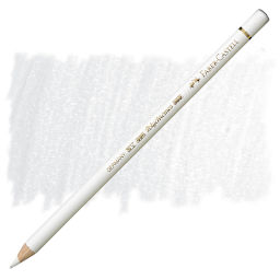 Faber-Castell Polychromos Pencil - White pencil and swatch