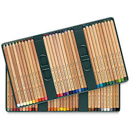 Faber-Castell Pitt Pastel Pencil Set - Assorted Colors, Tin Box, Set of 60, inside package