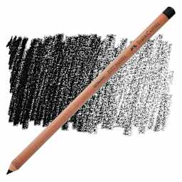Faber-Castell Pitt Pastel Pencil - Black pencil and swatch