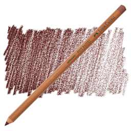 Faber-Castell Pitt Pastel Pencil - Caput Mortuum pencil and swatch