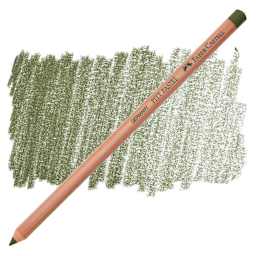 Faber-Castell Pitt Pastel Pencil - Olive Green pencil and swatch