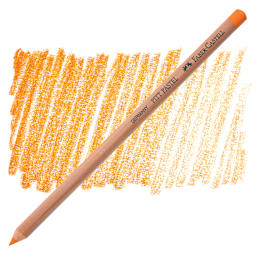 Faber-Castell Pitt Pastel Pencil - Orange Glaze pencil and swatch