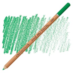 Cretacolor Fine Art Pastel Pencil - Dark Moss Green pencil and swatch