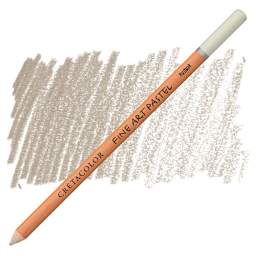 Cretacolor Fine Art Pastel Pencil - Light Gray pencil and swatch