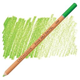 Cretacolor Fine Art Pastel Pencil - Pea Green pencil and swatch