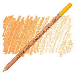 Cretacolor Fine Art Pastel Pencil - Permanent Dark Yellow pencil and swatch