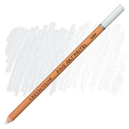 Cretacolor Fine Art Pastel Pencil - Permanent White pencil and swatch