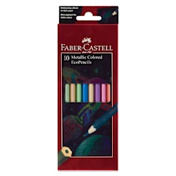 Faber-Castell Red Line Metallic EcoPencil - Assorted Colors, Set of 10