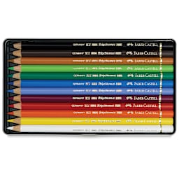 Faber-Castell Polychromos Pencil Set - Assorted Colors, Set of 12 (set contents)
