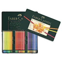 Faber-Castell Polychromos Pencil Set - Assorted Colors, Tin Box, Set of 60