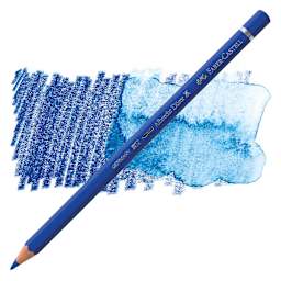 Faber-Castell Albrecht Durer Watercolor Pencil - Cobalt Blue pencil and swatch