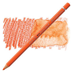 Faber-Castell Albrecht Durer Watercolor Pencil - Dark Cadmium Orange pencil and swatch