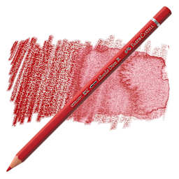 Faber-Castell Albrecht Durer Watercolor Pencil - Deep Red pencil and swatch