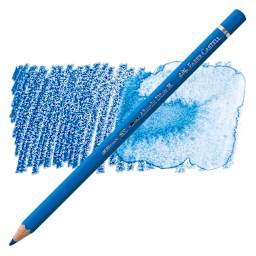 Faber-Castell Albrecht Durer Watercolor Pencil - Phthalo Blue pencil and swatch