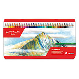 Caran d'Ache Pablo Colored Pencil Set - Assorted Colors, Set of 40, Front Cover