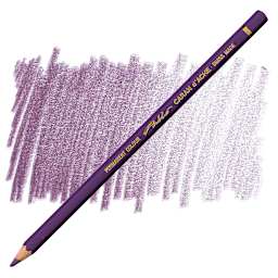 Caran d'Ache Pablo Colored Pencil - Aubergine pencil and swatch