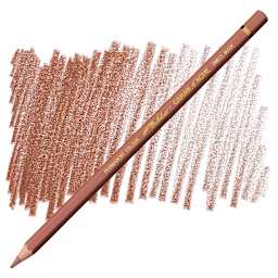 Caran d'Ache Pablo Colored Pencil - Brownish Orange pencil and swatch