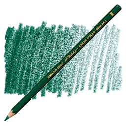 Caran d'Ache Pablo Colored Pencil - Dark Green pencil and swatch