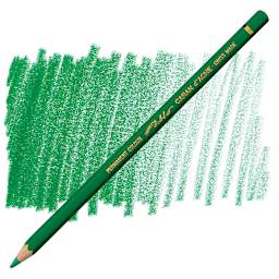 Caran d'Ache Pablo Colored Pencil - Emerald Green pencil and swatch