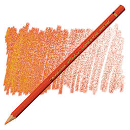 Caran d'Ache Pablo Colored Pencil - Flame Red pencil and swatch