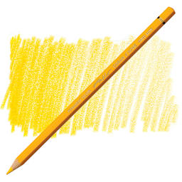 Caran d'Ache Pablo Colored Pencil - Golden Yellow pencil and swatch