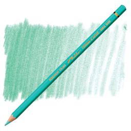 Caran d'Ache Pablo Colored Pencil - Jade Green pencil and swatch