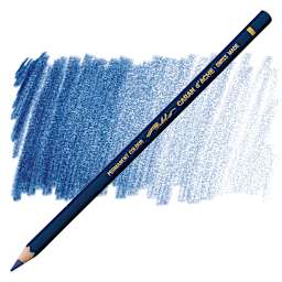 Caran d'Ache Pablo Colored Pencil - Prussian Blue pencil and swatch