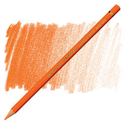 Caran d'Ache Pablo Colored Pencil - Reddish Orange pencil and swatch
