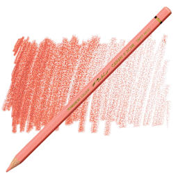 Caran d'Ache Pablo Colored Pencil - Salmon pencil and swatch