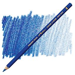 Caran d'Ache Pablo Colored Pencil - Sapphire Blue pencil and swatch