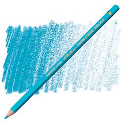 Caran d'Ache Pablo Colored Pencil - Turquoise Blue pencil and swatch