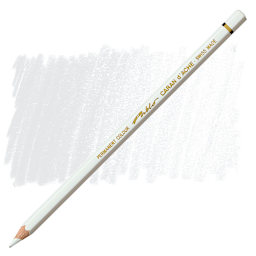 Caran d'Ache Pablo Colored Pencil - White pencil and swatch