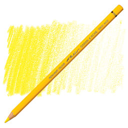 Caran d'Ache Pablo Colored Pencil - Yellow pencil and swatch