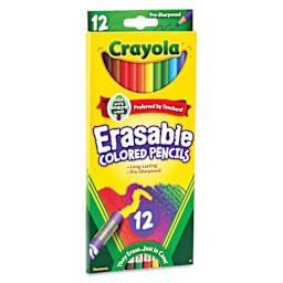 Crayola Erasable Colored Pencils - Assorted Colors, Set of 12 - front of packaging
