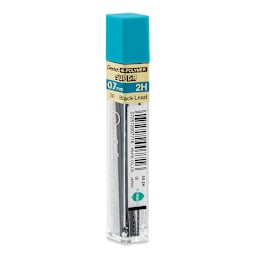 Pentel Hi-Polymer Lead Refills - 0.7 mm, Black, 2H back of package