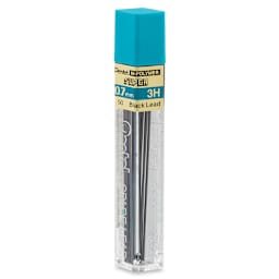 Pentel Hi-Polymer Lead Refills - 0.7 mm, Black, 3H