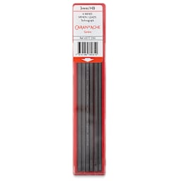 Caran d'Ache Technograph Leads - 3 mm, HB, Pkg of 6 Leads (in package)
