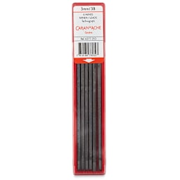 Caran d'Ache Technograph Leads - 3 mm, 3B, Pkg of 6 Leads (in package)