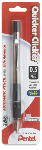 Quicker Clicker Automatic Pencil - Front of blister package of single pencil