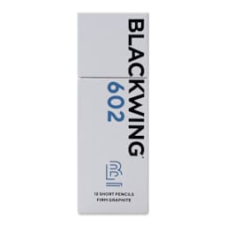 Blackwing 602 Short Pencils - Pkg of 12 - front of packaging