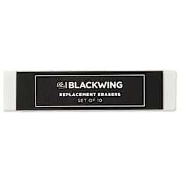 Blackwing Pencil Replacement Erasers - White, Box of 10