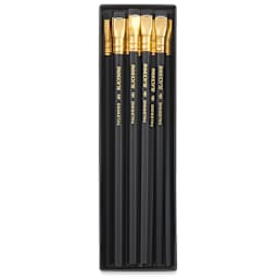 Blackwing Pencils - Matte Black, Pkg of 12, Soft, pencils shown inside