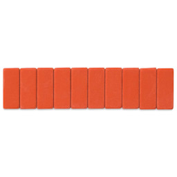 Blackwing Pencil Replacement Erasers - Red, Box of 10 (with packaging removed)