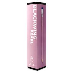 Blackwing Pencils - Pearl Pink, Pkg of 12, Balanced, front of the box