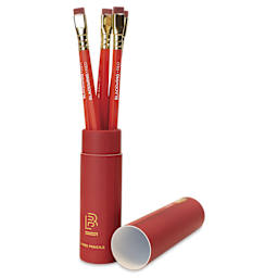 Blackwing Color Pencils - Red, Pkg of 6, pencils inside of the packaging 