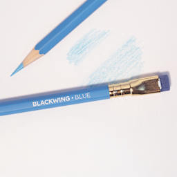 Blackwing Color Pencils - Blue, Pkg of 6, close-up of a single pencil 