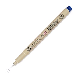 Sakura Pigma Micron Pen - Royal Blue, 01, cap off
