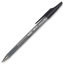 Pilot Better Ball Point Pens - Single pen at angle and uncapped
