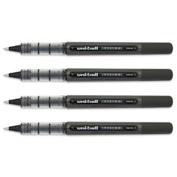 Uni-Ball Vision Rollerball Pen - Black, 0.5 mm, Pkg of 4, pen tips