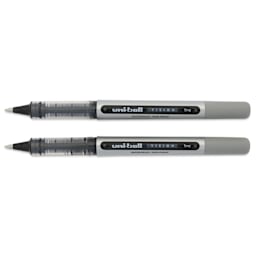 Uni-Ball Vision Rollerball Pen - Black, 0.7 mm, Pkg of 2, pen tips